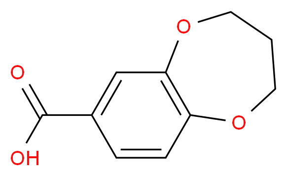 3,4-dihydro-2H-1,5-benzodioxepine-7-carboxylic acid_分子结构_CAS_20825-89-2