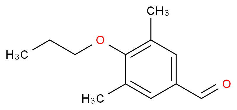 3,5-Dimethyl-4-propoxybenzaldehyde_分子结构_CAS_)