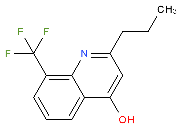 4-HYDROXY-2-PROPYL-8-TRIFLUOROMETHYLQUINOLINE_分子结构_CAS_948291-55-2)