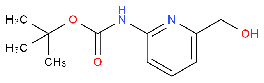tert-Butyl 6-(hydroxymethyl)pyridin-2-ylcarbamate_分子结构_CAS_203321-83-9)
