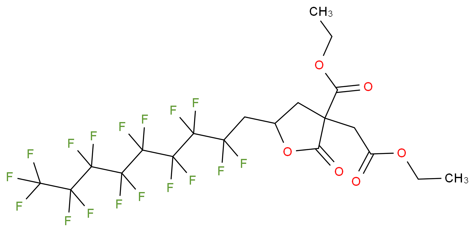 3-(Carbethoxy)-3-(methylcarbethoxy)-5-(1H,1H-perfluorononyl)-gamma-butyrolactone_分子结构_CAS_)