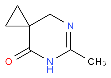 6-methyl-5,7-diazaspiro[2.5]oct-6-en-4-one_分子结构_CAS_1211595-87-7