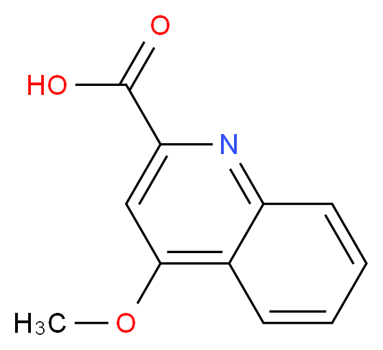 4-methoxyquinoline-2-carboxylic acid_分子结构_CAS_15733-83-2