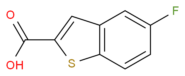 5-fluoro-1-benzothiophene-2-carboxylic acid_分子结构_CAS_70060-13-8