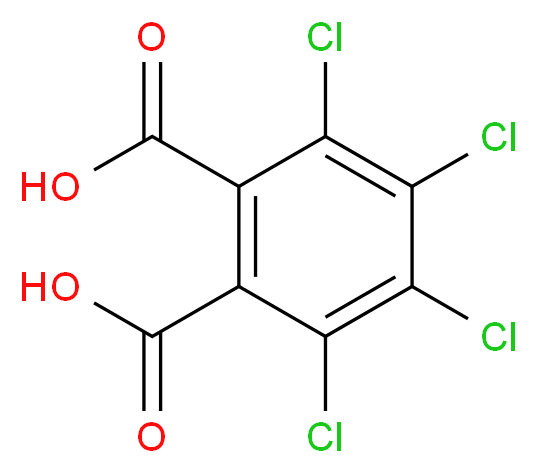 3,4,5,6-Tetrachlorophthalic acid_分子结构_CAS_632-58-6)