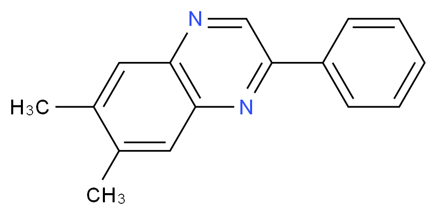 6,7-dimethyl-2-phenylquinoxaline_分子结构_CAS_71897-07-9