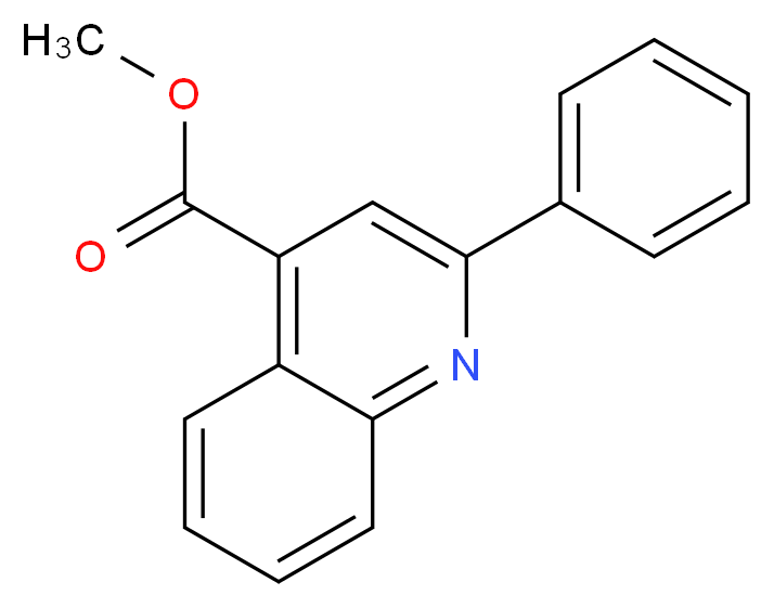 methyl 2-phenylquinoline-4-carboxylate_分子结构_CAS_4546-48-9