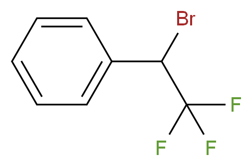 (1-Bromo-2,2,2-trifluoroethyl)benzene_分子结构_CAS_)