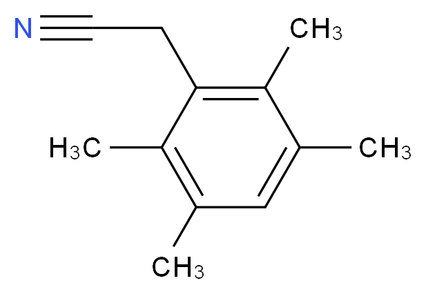 2,3,5,6-Tetramethylphenylacetonitrile_分子结构_CAS_14611-44-0)