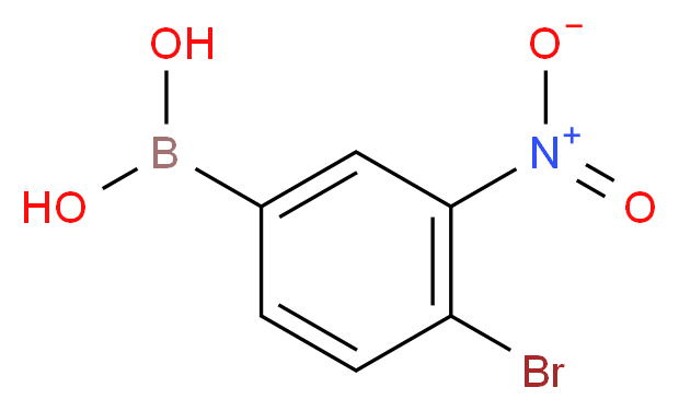 4-Bromo-3-nitrophenylboronic acid_分子结构_CAS_74386-13-3)