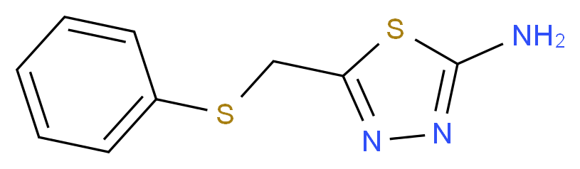 5-[(Phenylthio)methyl]-1,3,4-thiadiazol-2-amine_分子结构_CAS_)