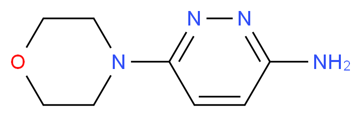 3-Amino-6-(morpholin-4-yl)pyridazine_分子结构_CAS_66346-91-6)