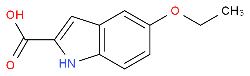 5-Ethoxy-1H-indole-2-carboxylic acid_分子结构_CAS_93476-60-9)