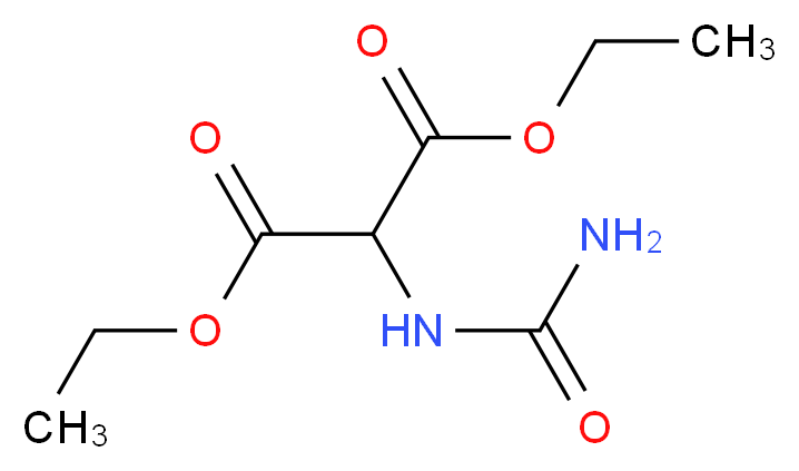 1,3-diethyl 2-(carbamoylamino)propanedioate_分子结构_CAS_500880-58-0