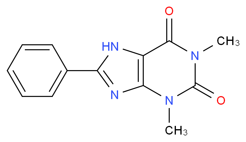 8-PHENYLTHEOPHYLLINE_分子结构_CAS_961-45-5)