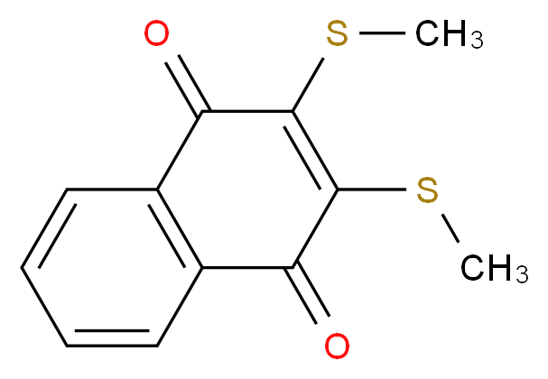 2,3-Bis(methylthio)-1,4-naphthalenedione_分子结构_CAS_55699-85-9)