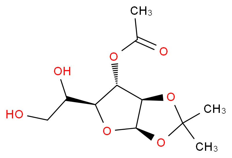 3-Acetyl-1,2-O-isopropylidene-α-D-galactofuranose_分子结构_CAS_109680-96-8)