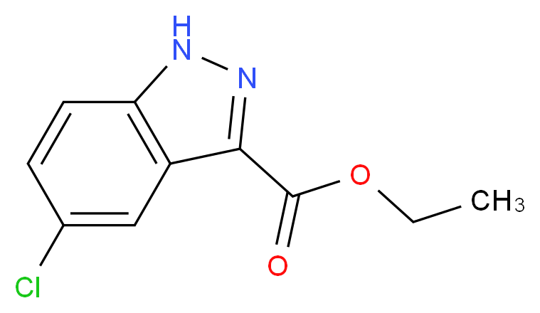 5-CHLORO-1H-INDAZOLE-3-CARBOXYLIC ACID ETHYL ESTER_分子结构_CAS_1081-05-6)