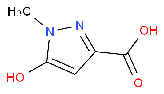 5-hydroxy-1-methyl-1H-pyrazole-3-carboxylic acid_分子结构_CAS_58364-97-9