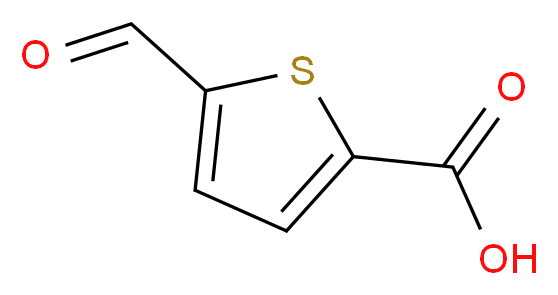 5-formylthiophene-2-carboxylic acid_分子结构_CAS_4565-31-5