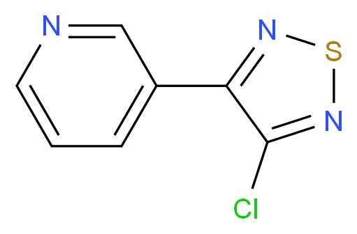 3-氯-4-(3-吡啶)-1,2,5-噻二唑_分子结构_CAS_131986-28-2)