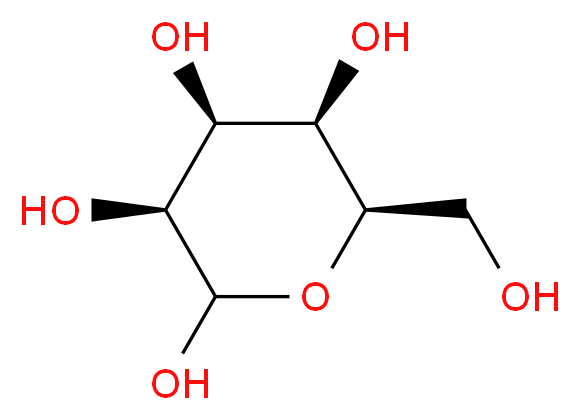 (3S,4S,5R,6R)-6-(hydroxymethyl)oxane-2,3,4,5-tetrol_分子结构_CAS_2595-98-4