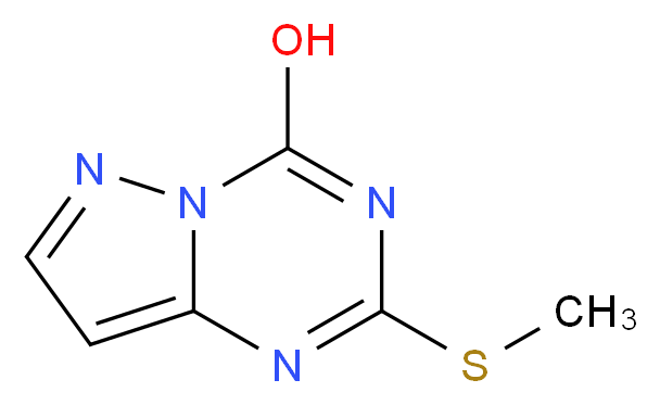 2-(Methylsulfanyl)pyrazolo[1,5-a][1,3,5]triazin-4-ol_分子结构_CAS_)
