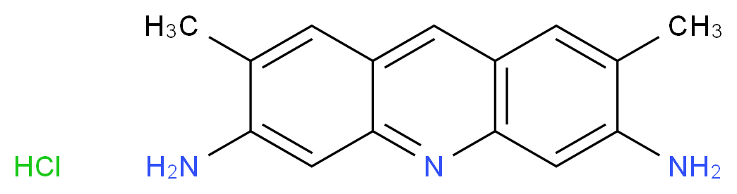 2,7-dimethylacridine-3,6-diamine hydrochloride_分子结构_CAS_135-49-9