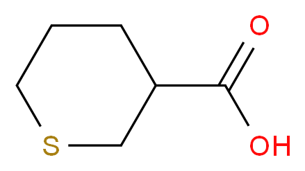 Tetrahydro-2H-thiopyran-3-carboxylic acid_分子结构_CAS_161404-76-8)