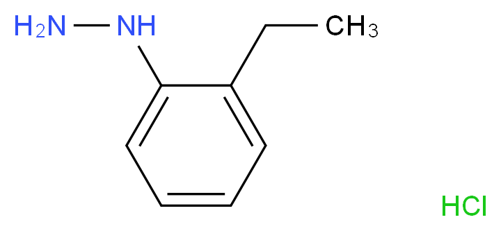 2-乙基苯肼 盐酸盐_分子结构_CAS_19398-06-2)