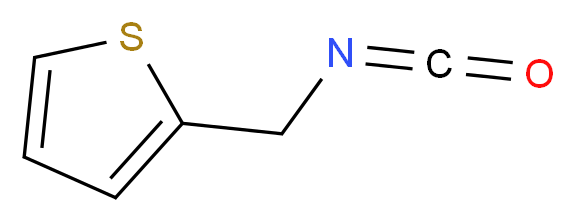 2-(isocyanatomethyl)thiophene_分子结构_CAS_71189-20-3