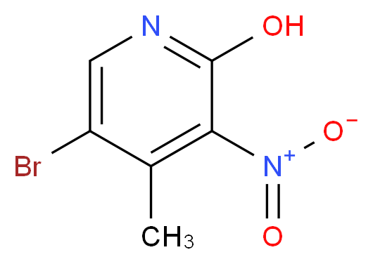 5-bromo-4-methyl-3-nitropyridin-2-ol_分子结构_CAS_228410-90-0