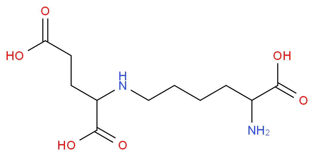 2-[(5-amino-5-carboxypentyl)amino]pentanedioic acid_分子结构_CAS_997-68-2