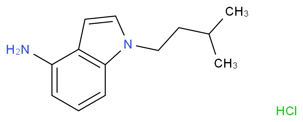 1-isopentyl-1H-indol-4-amine hydrochloride_分子结构_CAS_)