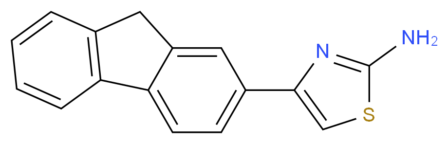 4-(9H-fluoren-2-yl)-1,3-thiazol-2-amine_分子结构_CAS_299438-56-5)