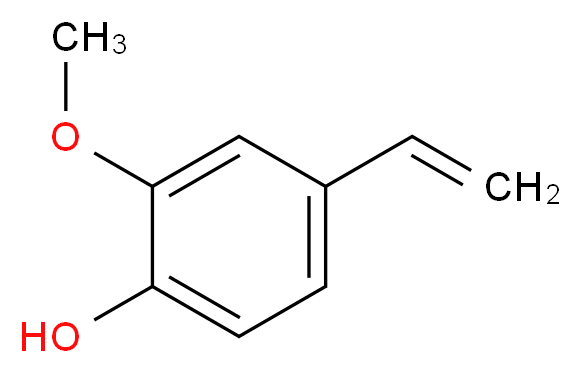 2-Methoxy-4-vinylphenol_分子结构_CAS_7786-61-0)