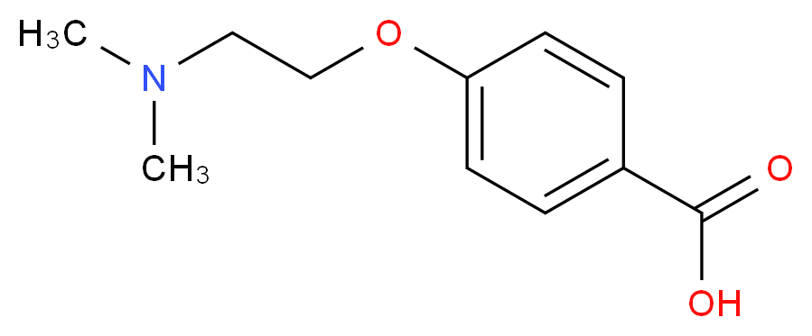 4-(2-Dimethylamino-ethoxy)-benzoic acid_分子结构_CAS_150798-78-0)