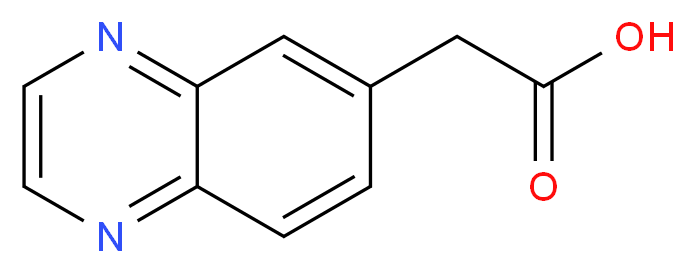 (Quinoxalin-6-yl)acetic acid_分子结构_CAS_473932-16-0)