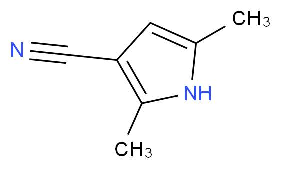 2,5-dimethyl-1H-pyrrole-3-carbonitrile_分子结构_CAS_26187-29-1