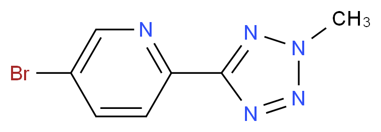 5-Bromo-2-(2-methyl-2H-tetrazol-5-yl)pyridine_分子结构_CAS_380380-64-3)