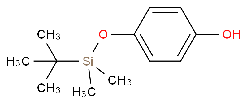 4-(叔丁基二甲基硅氧基)苯酚_分子结构_CAS_108534-47-0)