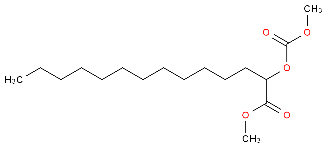 methyl 2-[(methoxycarbonyl)oxy]tetradecanoate_分子结构_CAS_1076198-48-5