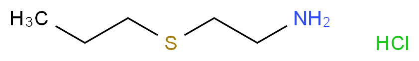 [2-(Propylthio)ethyl]amine hydrochloride_分子结构_CAS_36517-93-8)