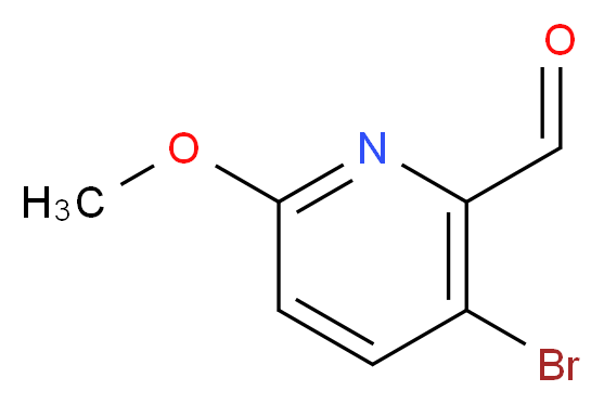 3-bromo-6-methoxypyridine-2-carbaldehyde_分子结构_CAS_269058-49-3