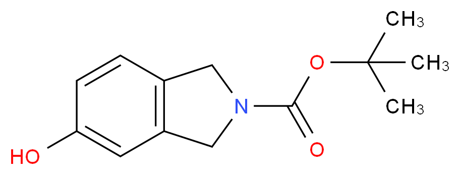 tert-butyl 5-hydroxy-2,3-dihydro-1H-isoindole-2-carboxylate_分子结构_CAS_226070-47-9