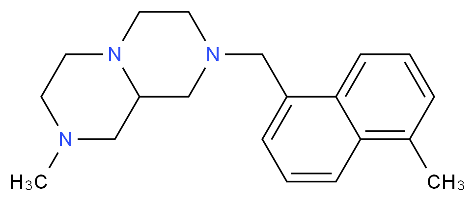 2-methyl-8-[(5-methyl-1-naphthyl)methyl]octahydro-2H-pyrazino[1,2-a]pyrazine_分子结构_CAS_)