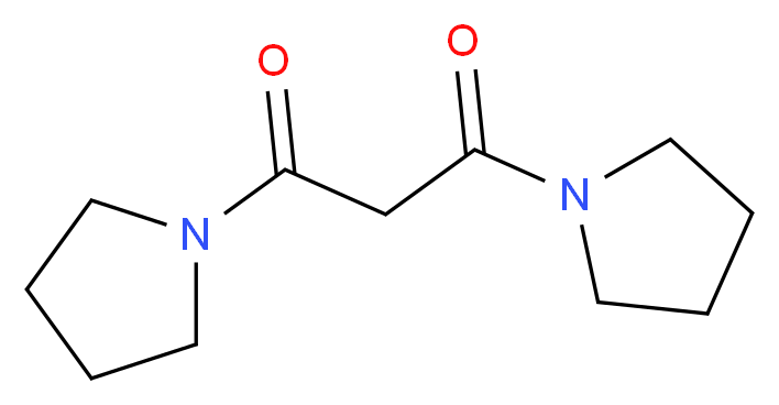 1,3-bis(pyrrolidin-1-yl)propane-1,3-dione_分子结构_CAS_27579-35-7