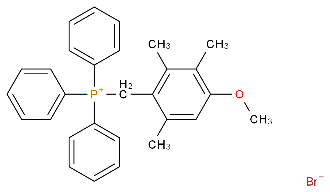 [(4-methoxy-2,3,6-trimethylphenyl)methyl]triphenylphosphanium bromide_分子结构_CAS_54486-05-4