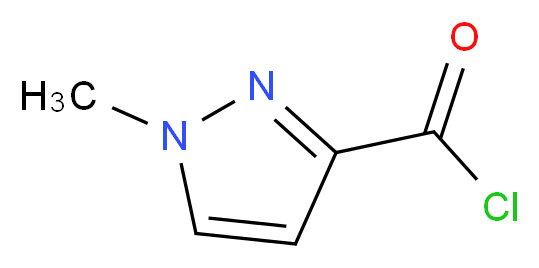 1-Methyl-1H-pyrazole-3-carbonyl chloride_分子结构_CAS_84547-60-4)