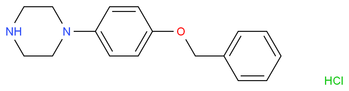 1-[4-(Benzyloxy)phenyl]piperazine hydrochloride 97%_分子结构_CAS_321132-21-2)